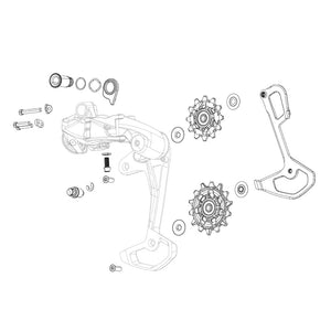 Chape de dérailleur Interne pour SRAM RED XPLR AXS E1