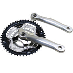 Pédalier VTT P2R 7-8 vitesses alu argent 170 mm 48-38-28
