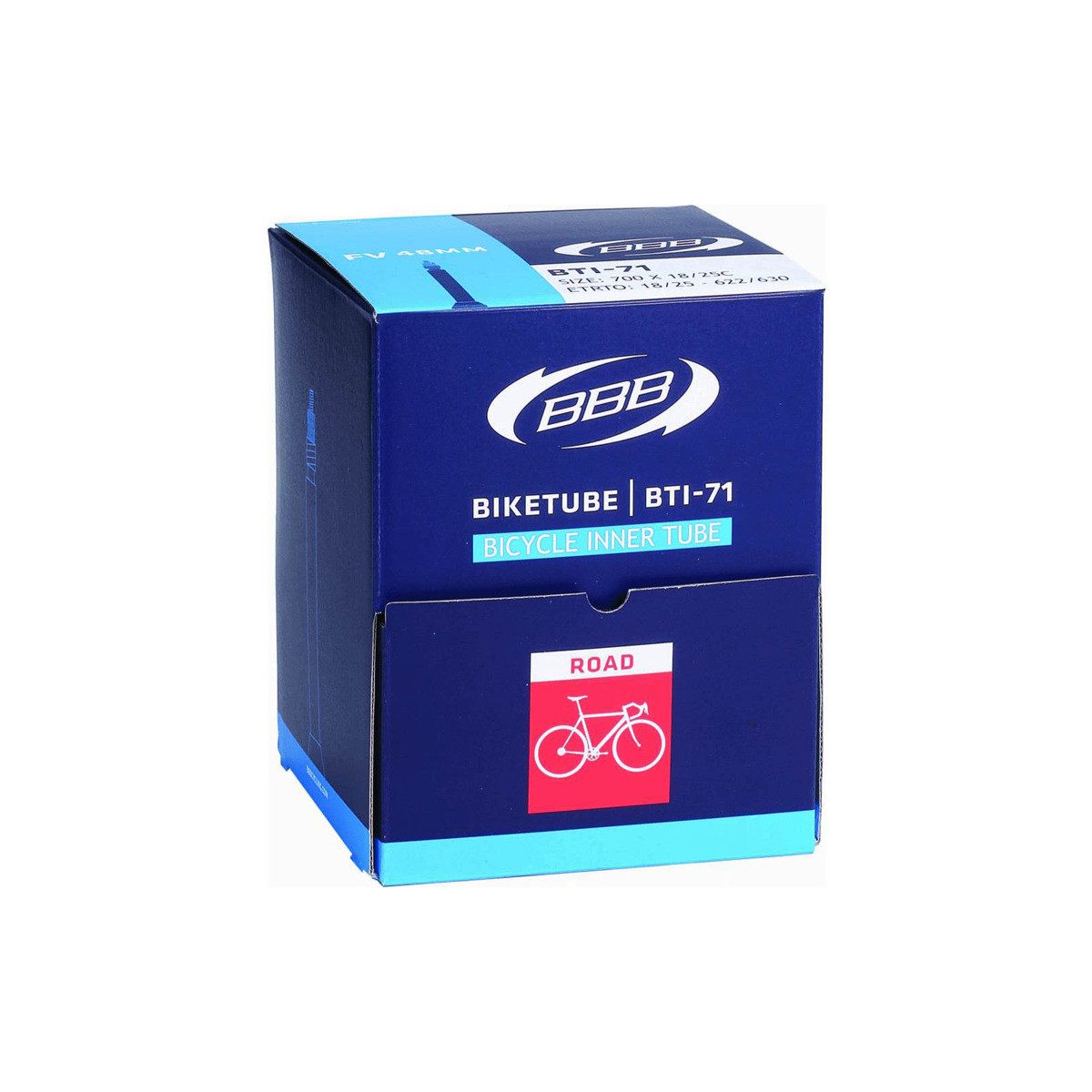 Boîte de chambre à air Road BikeTube, 700 x 20/28C, 20pcs BBB