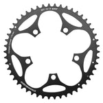 Plateau route Stronglight 5 branches 110 mm type Shimano extérieur noir Dural 9-10 v – 50 dents