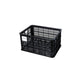 Caisse de vélo en plastique recyclé BASIL – L – 40 L / Standard / Noir