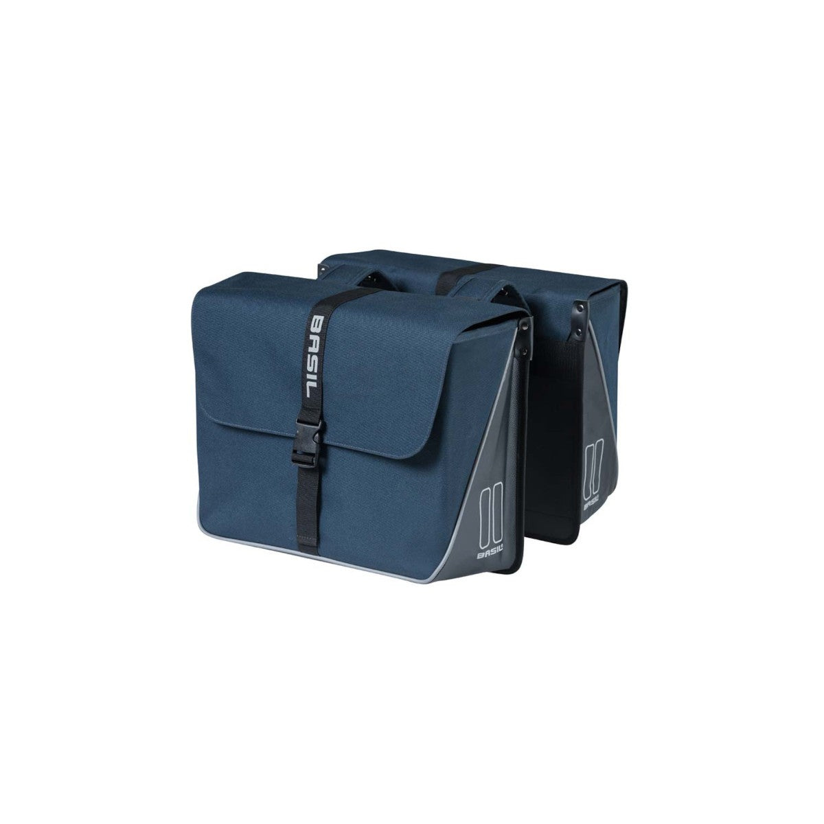 Sacoche double Forte 35 L BASIL – Crochets standard / Bleu marine/noir