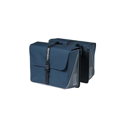 Sacoche double Forte 35 L BASIL – Crochets standard / Bleu marine/noir