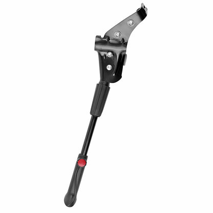 Béquille latérale Newton alu noir réglable 24" à 28" – fixation base-hauban