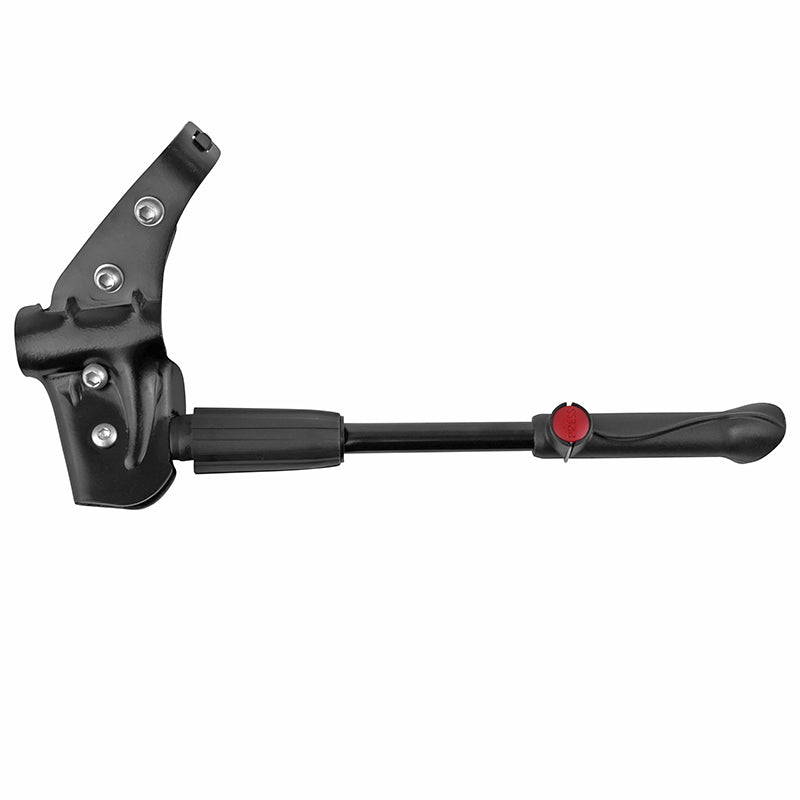 Béquille latérale Newton alu noir réglable 24" à 28" – fixation base-hauban – vue 2