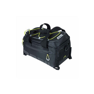Sacoche porte-bagages Miles 7 L BASIL – Crochets standard / Noir/citron vert