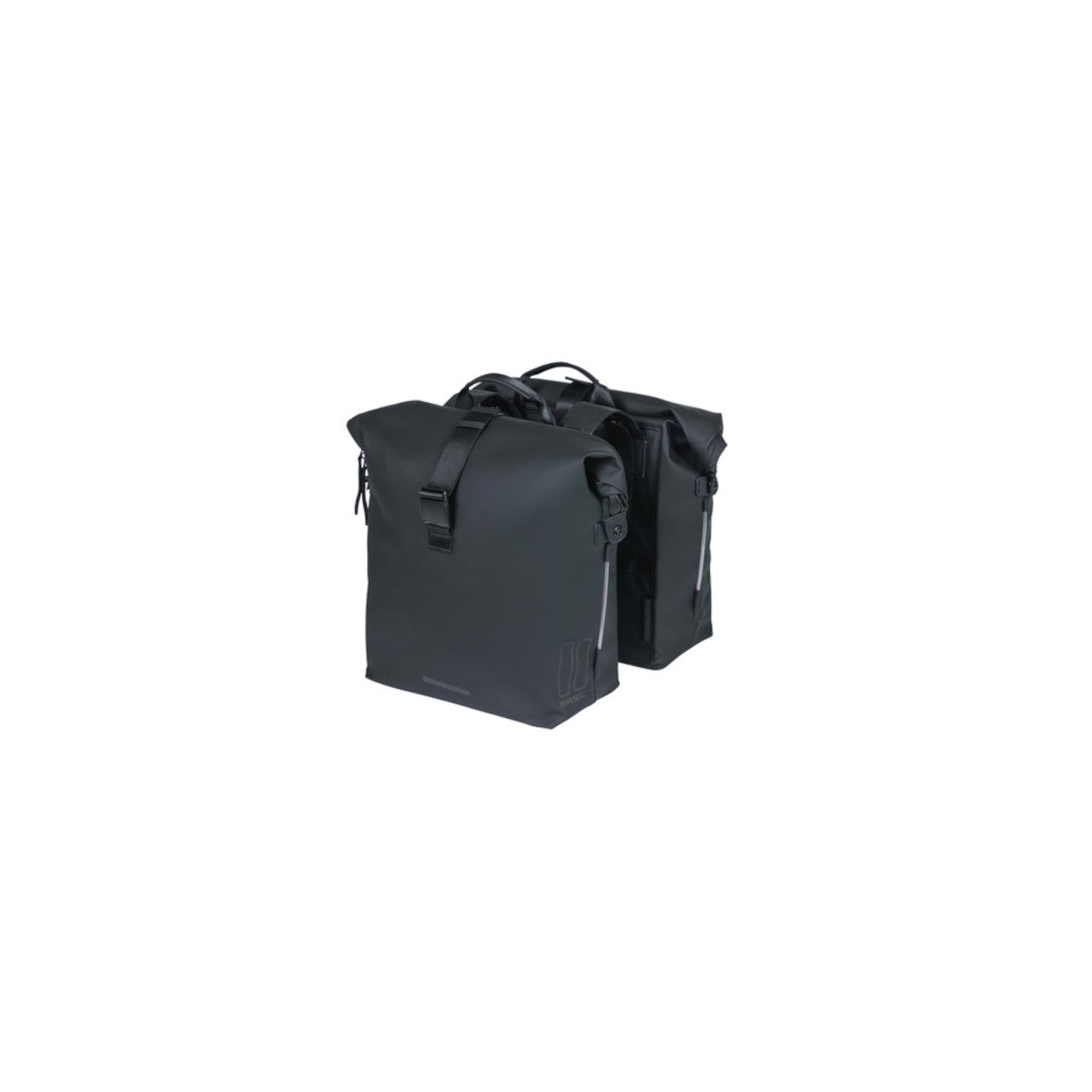 Sacoche double SoHo 41 L BASIL – Crochets standard / Noir nuit