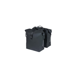 Sacoche double SoHo 41 L BASIL – Crochets standard / Noir nuit