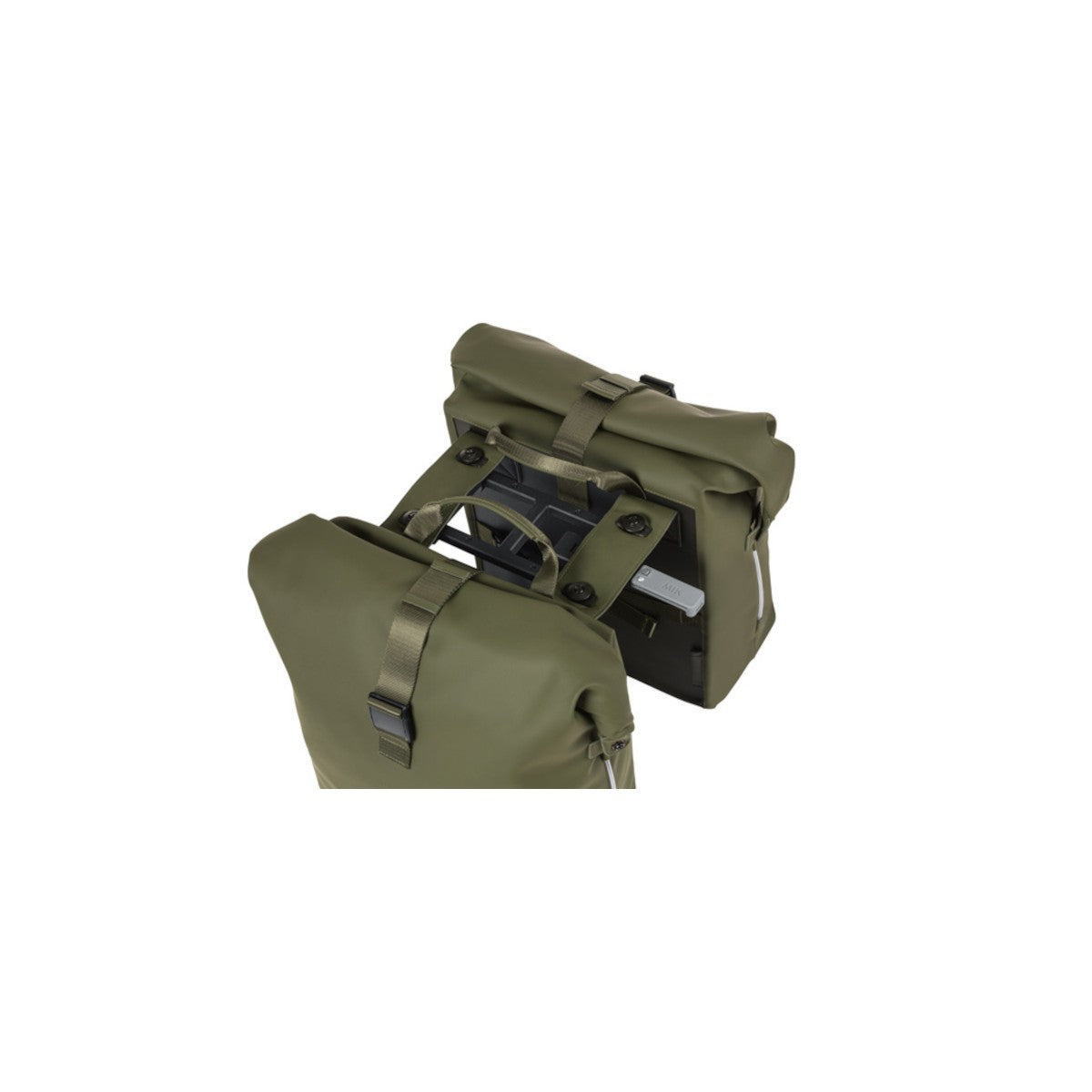 Sacoche double SoHo Nordlicht MIK 41 L vert mousse BASIL