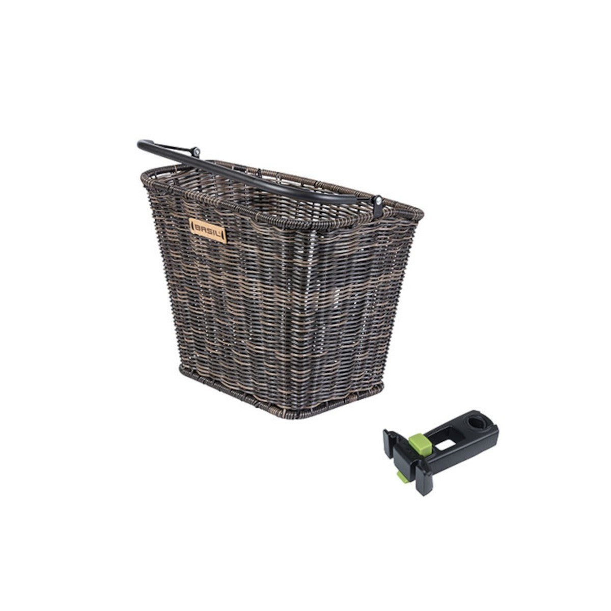 Panier avant rotin Bremen Rattan Look BASIL – KF + support / Marron