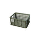 Caisse de vélo en plastique recyclé BASIL – S – 17,5 L / Standard / Vert mousse