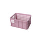 Caisse de vélo en plastique recyclé BASIL – S – 17,5 L / Standard / Rose