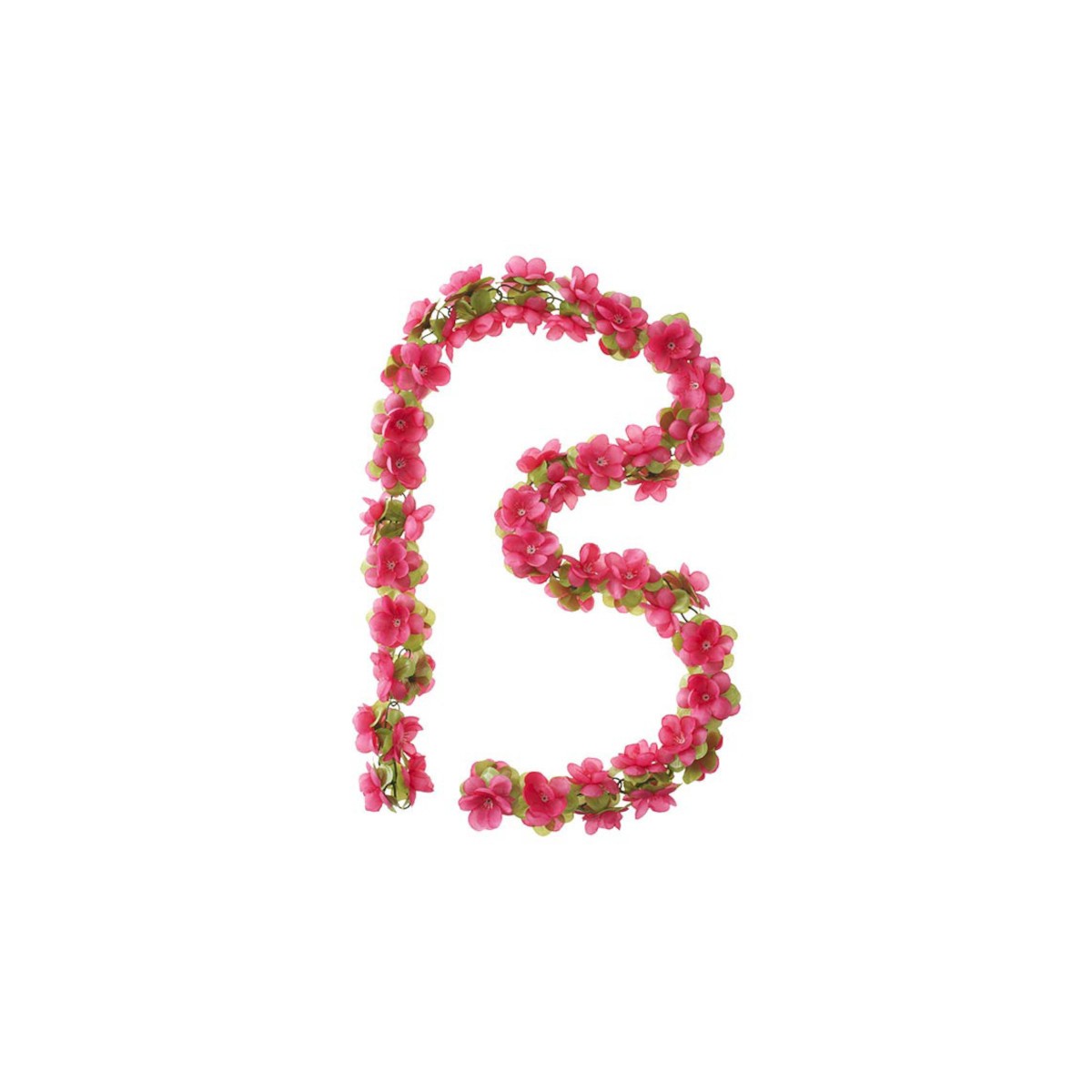 Guirlande de fleurs Flower Garland BASIL – Fuchsia