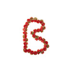 Guirlande de fleurs Flower Garland BASIL – Rouge