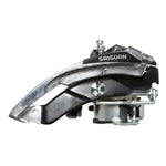Dérailleur avant VTT P2R alu à collier 31,8 et 34,9 mm double tirage