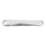Manivelle gauche Newton alu forgé large argent 175 mm
