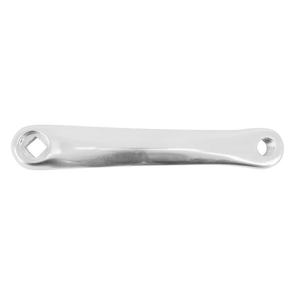 Manivelle gauche Newton alu forgé large argent 175 mm