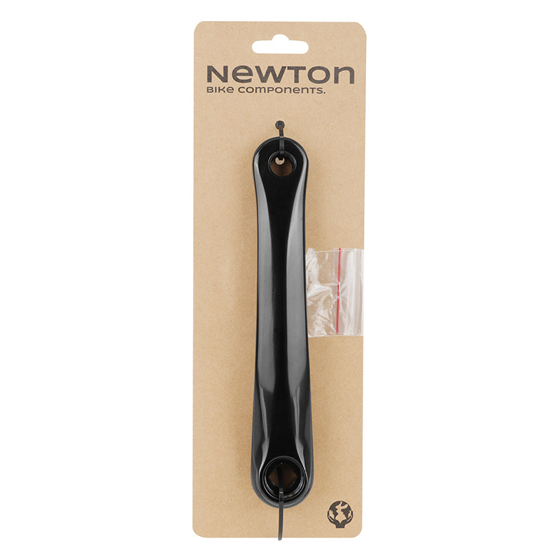 Manivelle gauche Newton alu forgé étroite noire 175 mm