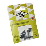 Embouts autobloquants Transfil pour gaine 5 mm argent (lot de 10)