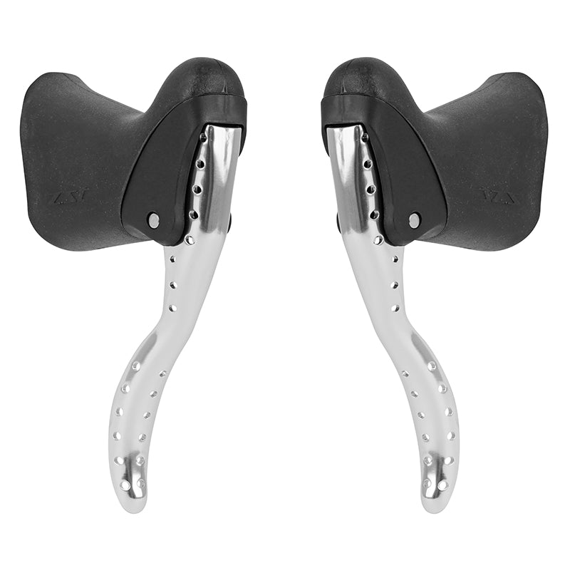 Leviers de frein route aéro Newton alu argent (paire) – vue 4