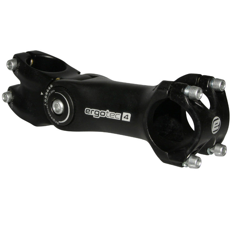 Potence VTT Ergotec Octopus réglable alu noir – 31,8 mm 125 mm