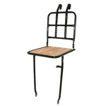 Porte-bagages avant à tringles P2R alu noir 26"-28" avec plancher bois