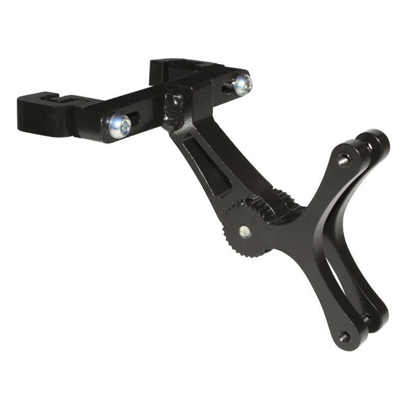 Support double porte-bidon alu noir fixation rails de selle