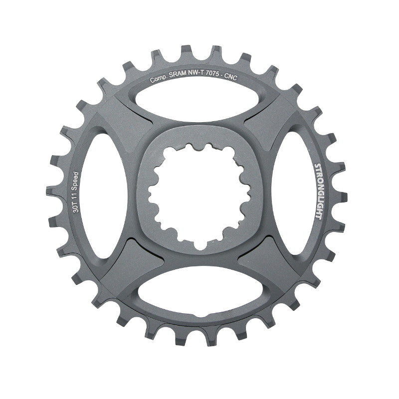 Plateau VTT Stronglight Direct Mount pour SRAM XX1-X01-X1-X0-X9 mono noir HT3 11 v narrow wide déport 6 mm – 30 dents