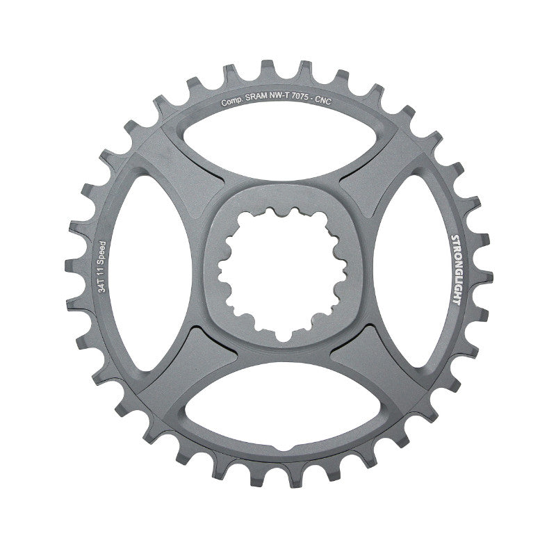 Plateau VTT Stronglight Direct Mount pour SRAM XX1-X01-X1-X0-X9 mono noir HT3 11 v narrow wide déport 6 mm – 34 dents