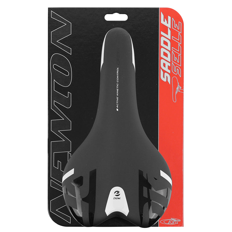Selle route-VTT Newton Kinetic noire déco blanc-noir 260 x 140 mm – vue 6