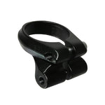 Collier de selle alu noir Ø 34,9 mm avec fixation porte-bagages