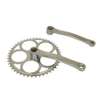 Pédalier city P2R acier chromé 170 mm plateau 46 dents