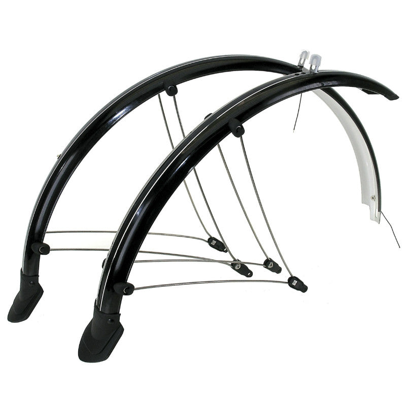 Garde-boue VTT 24" P2R Country plastique noir à tringles 56 mm (paire)