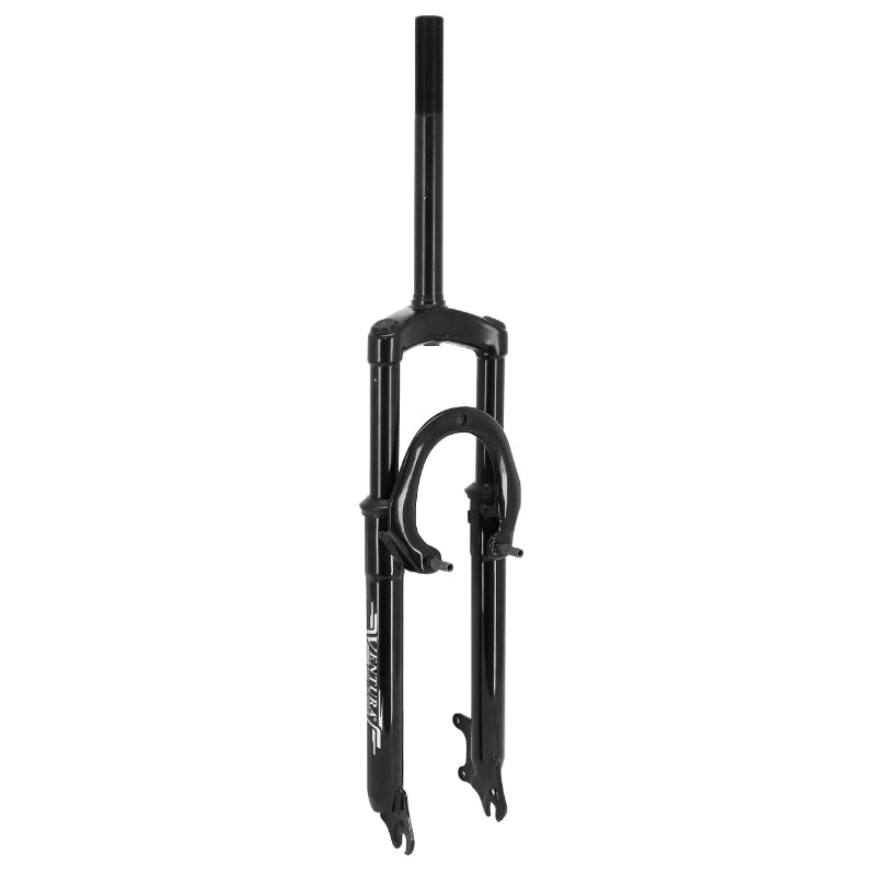 Fourche VTT 26" à suspension M-W acier noir 50 mm pivot fileté 1"