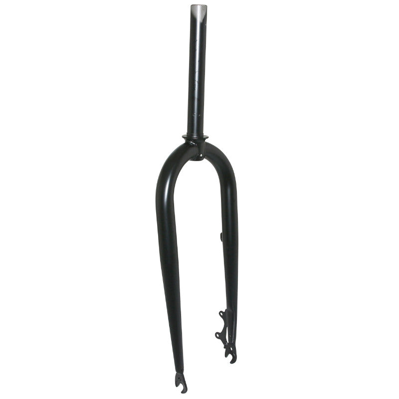 Fourche fatbike 26" noire pour frein à disque pivot lisse 1"1/8