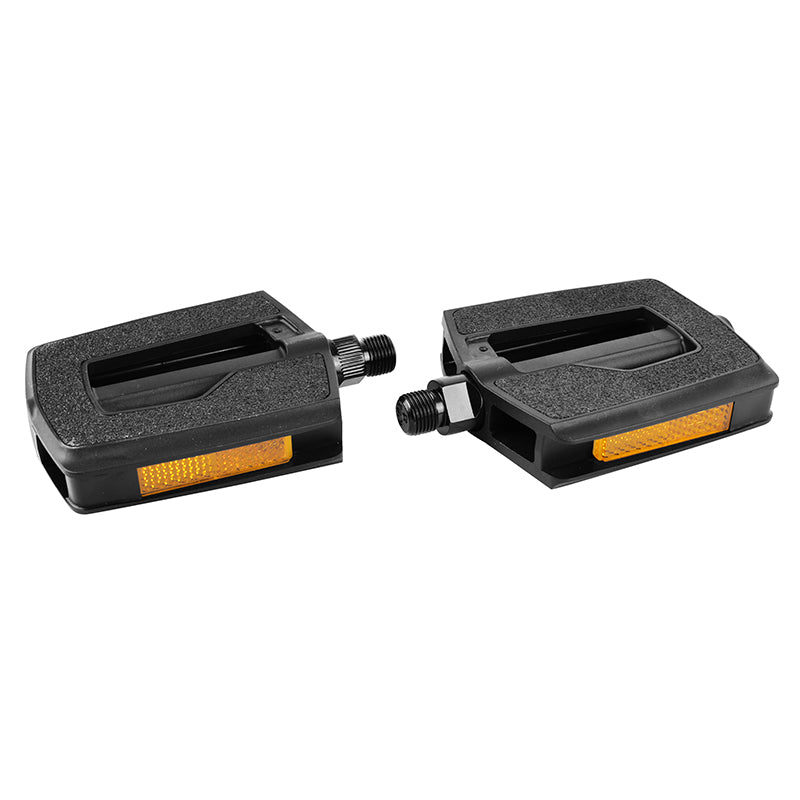 Pédales city résine noire à inserts grip 9/16" (paire) – vue 4