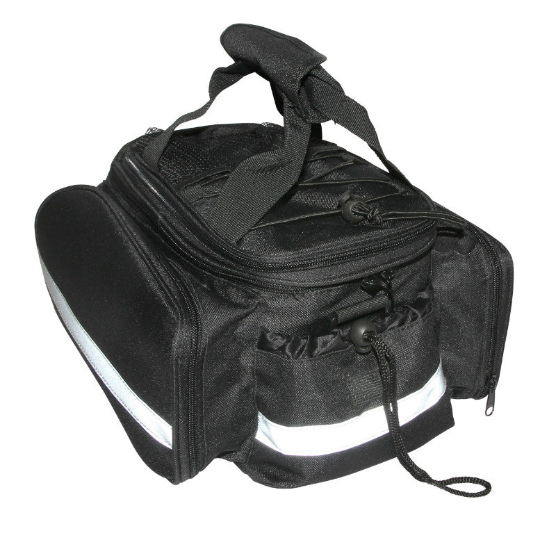 Sacoche arrière double Newton N1 sur porte-bagages, imperméable