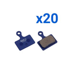 Boîte de plaquettes DiscStop HP, comp. Shimano (20 paires) Bleu BBB
