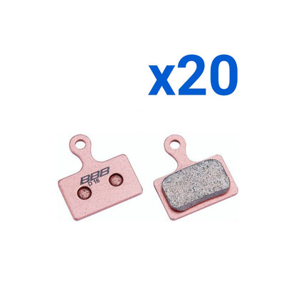 Boîte plaquettes frittées DiscStop HP type Shimano (20 paires) Or BBB