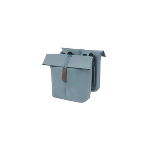 Sacoche double City BASIL – 28-32 L / Crochets standard / Bleu graphite