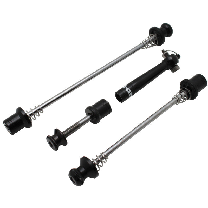 Blocages antivol Newton roues et tige de selle noirs (kit 3 pièces)