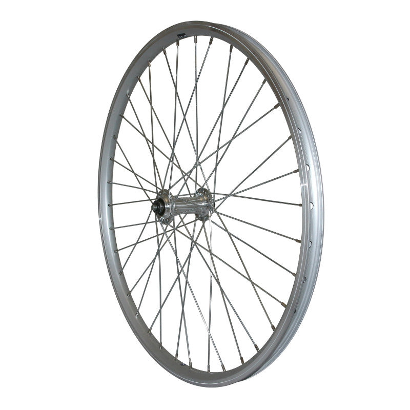 Roue avant VTT 24" ER10 argent blocage rapide