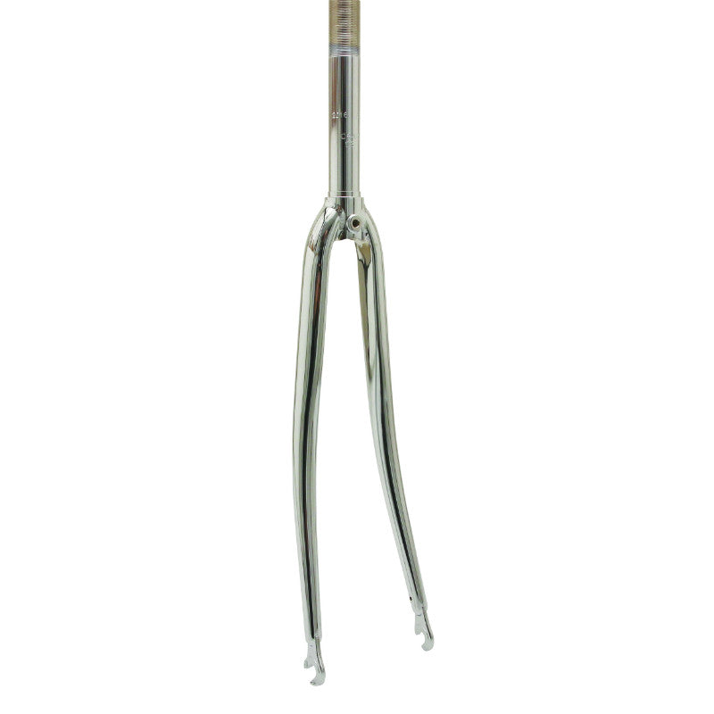Fourche route 700C acier chromé pivot fileté 1"