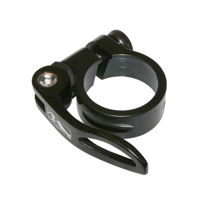 Collier de selle rapide alu noir Ø 28,6 mm