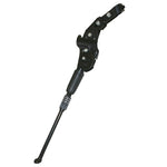 Béquille latérale arrière P2R alu noir 24" à 28" – fixation base, compatible disque