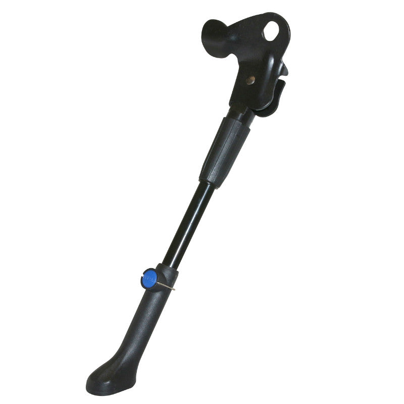 Béquille latérale arrière P2R alu noir renforcée VAE 24" à 28" – fixation moyeu