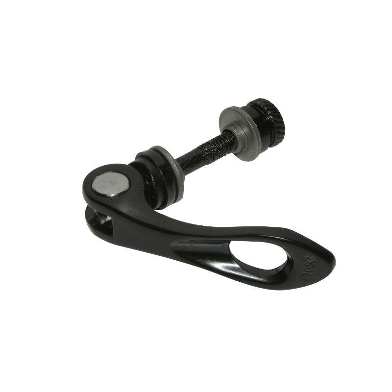 Blocage rapide de selle P2R First noir 6 x 70 mm avec adaptateur 8 mm