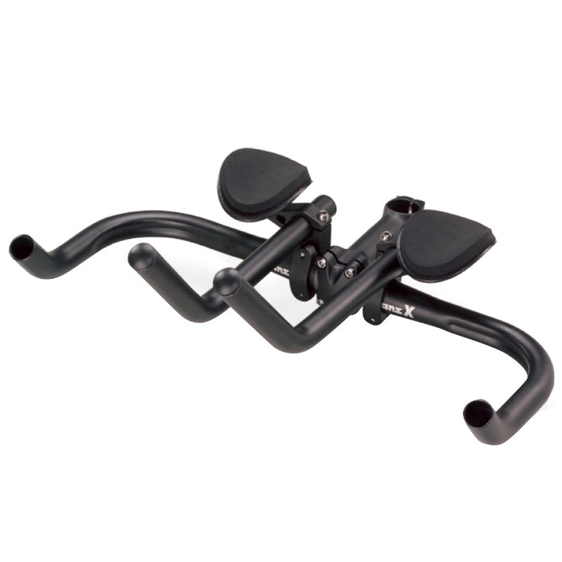 Prolongateur de cintre contre la montre 31,8-25,8 alu noir mat position haute avec repose bras 475 g