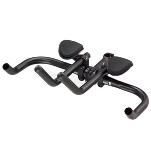 Prolongateur de cintre contre la montre 31,8-25,8 alu noir mat position haute avec repose bras 475 g
