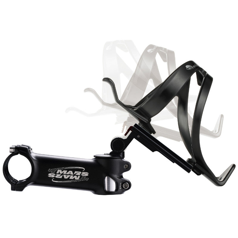 Fixation porte-bidon sur capot de direction noir inclinable – vue 2